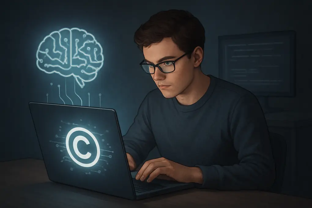Interfaz de Google AI Studio generando historias con personajes con copyright
