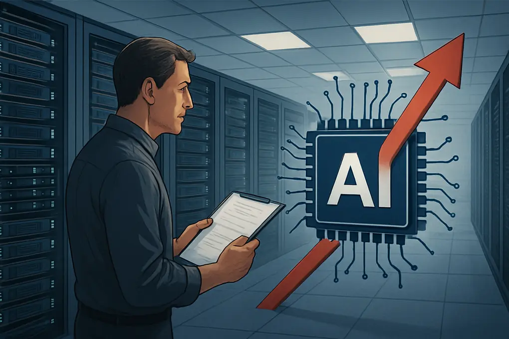 Gasto en servidores IA IDC destacando impacto en datacenters