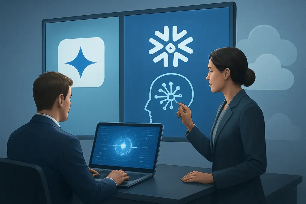 Integración de Google Gemini en Snowflake Cortex AI para inferencia multicloud y análisis de datos empresariales