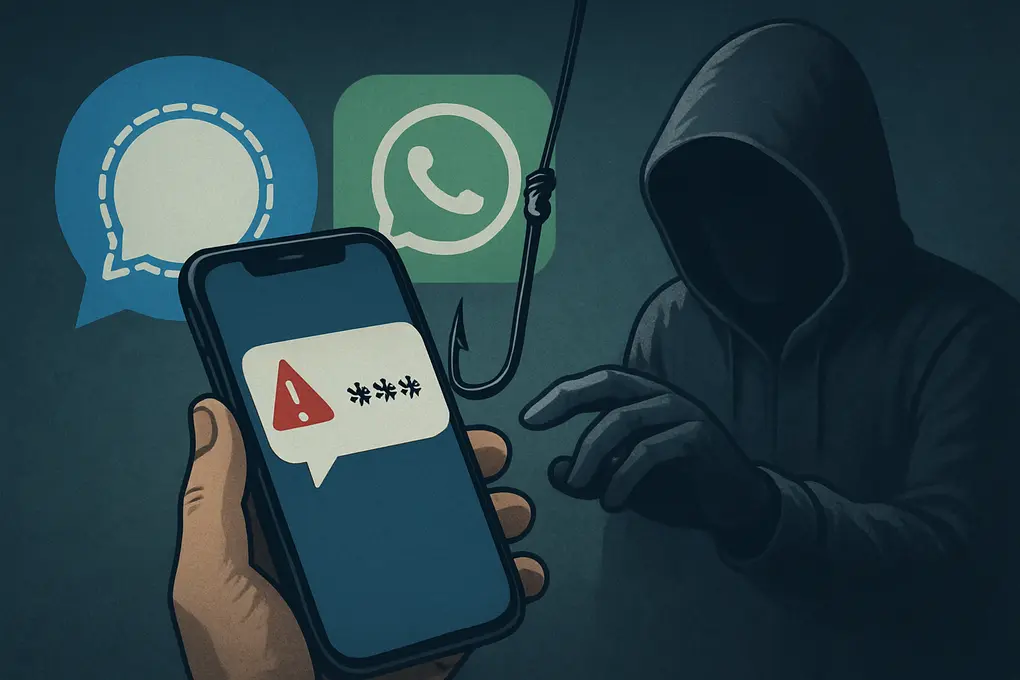 Phishing en Signal y WhatsApp dirigido a funcionarios con robo de códigos de verificación y abuso de linked devices