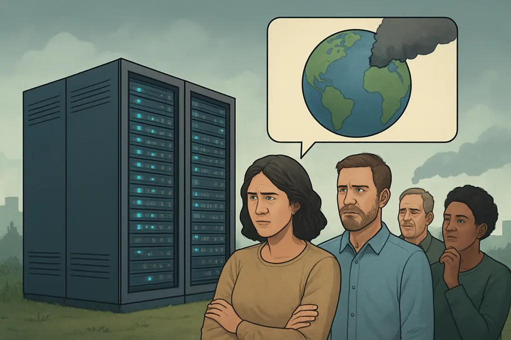 Percepción pública sobre datacenters en EE. UU. y su impacto ambiental y energético según Pew Research Center