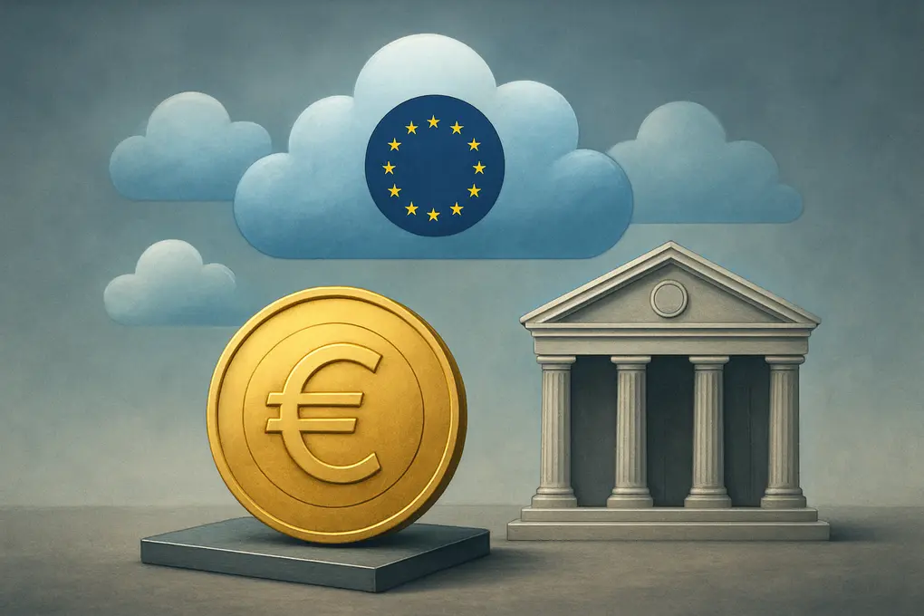 Infraestructura del Euro digital nube soberana UE basada en proveedores europeos para el intercambio seguro de información de pagos