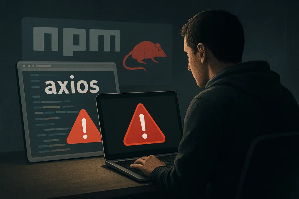Compromiso de Axios en npm con publicación de versiones infectadas y entrega de RAT multiplataforma en entornos de desarrollo