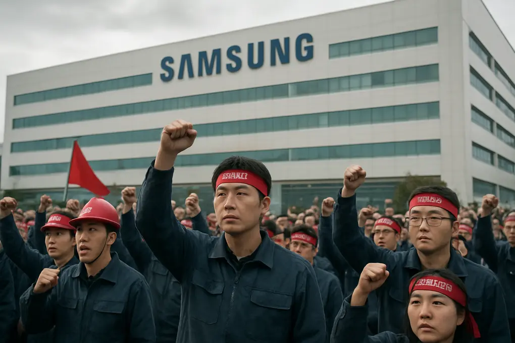 Huelga en Samsung por chips de memoria en plantas domésticas de semiconductores
