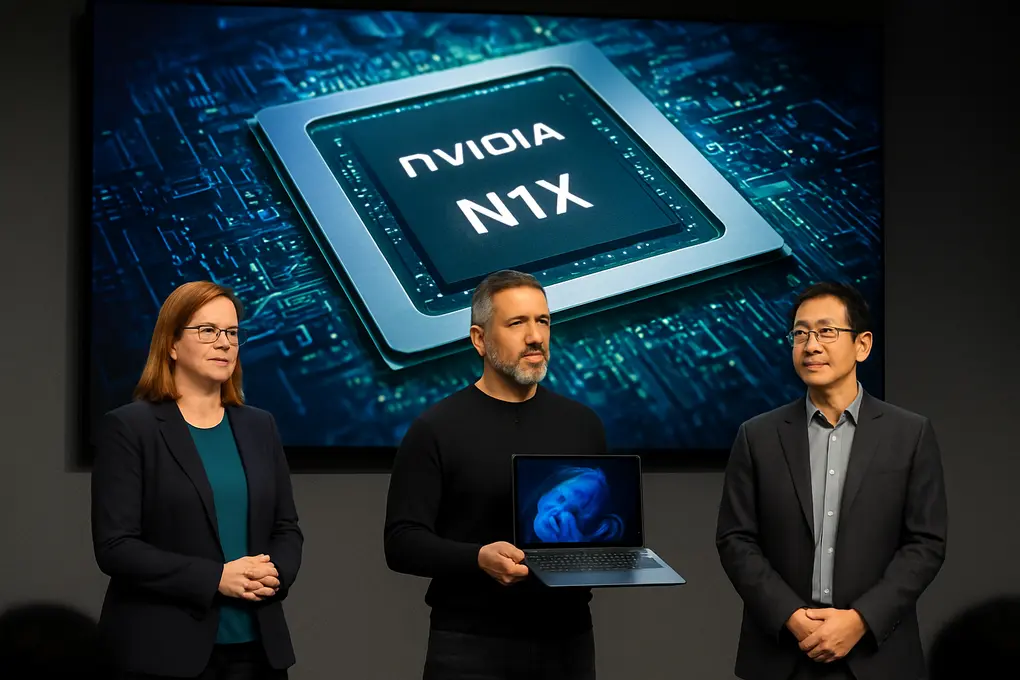 Chips Nvidia N1X para portátiles: adelanto coordinado de Microsoft, Arm y Nvidia antes del keynote de Computex